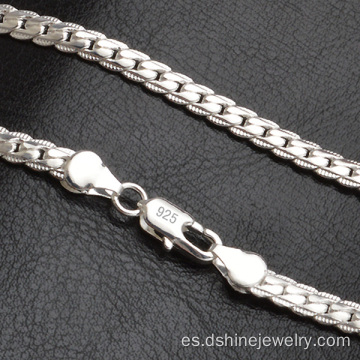 Varias mujeres de tamaños de plata joyería acera enlace cadena collar